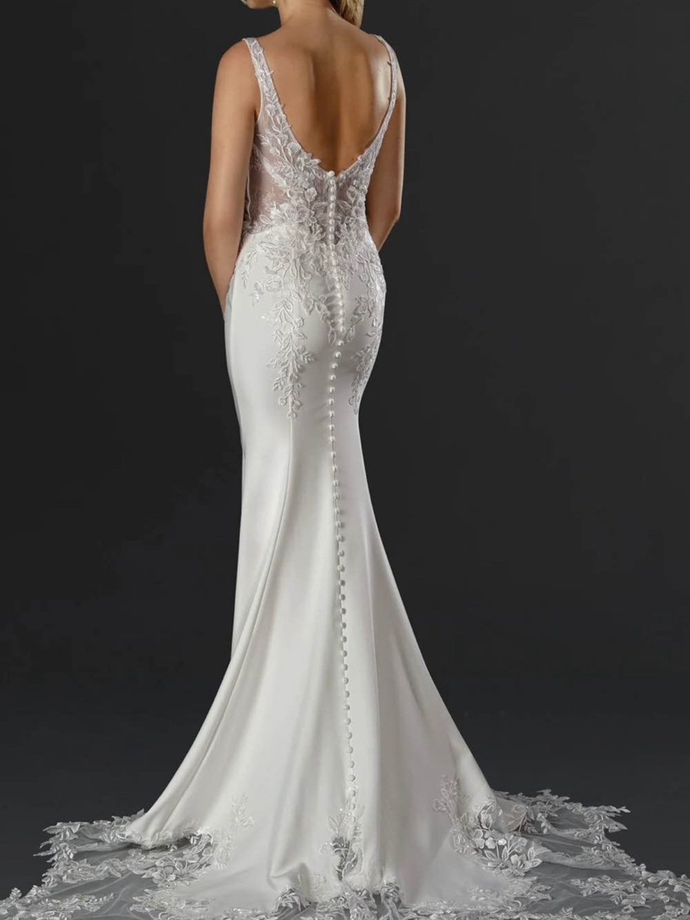 Stella Couture Lace Ivory Wedding dress- Valerie